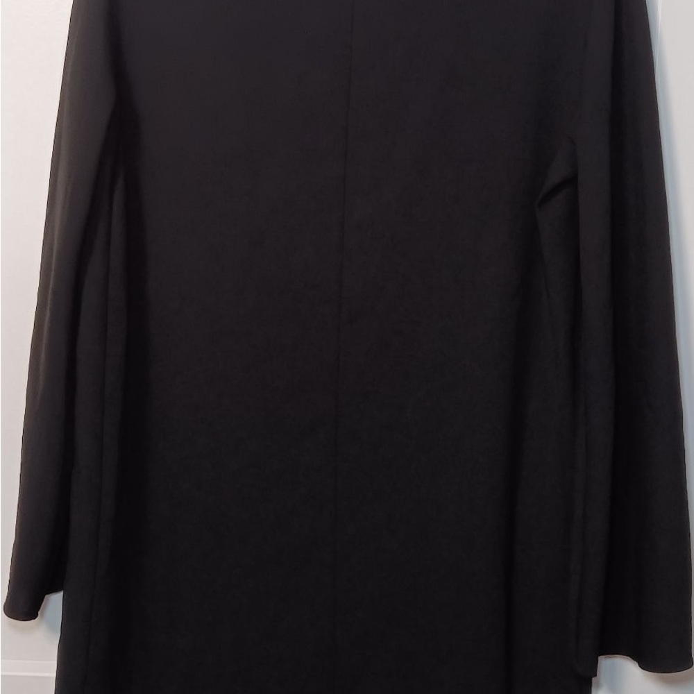 Zara Chic Black Long Sleeve Dress knee length